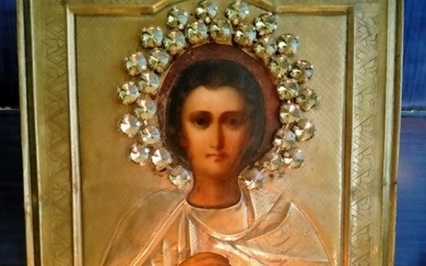 Icon, San Pantaleone - Wood - Late 19th century