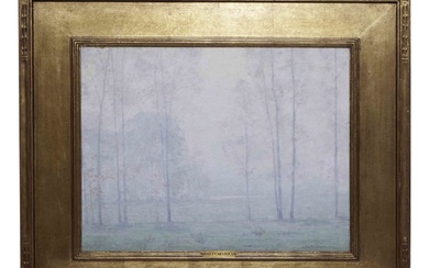 J. F. Carlson, Untitled, Winter Landscape Oil on Canvas