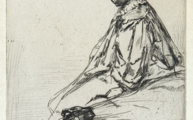 JAMES A. M. WHISTLER Bibi Lalouette. Etching and drypoint on cream laid Japan...