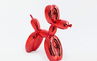 Jeff KOONS (né en 1955) Balloon dog, Red (série Balloons) Résine fondue à froid peinte...
