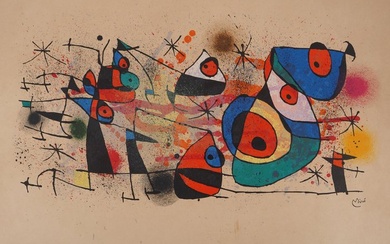 Joan Miro (1893-1983) - Oiseaux surréalistes