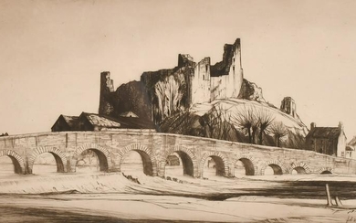 Job Nixon, 'Glanworth Castle, Ireland', etching