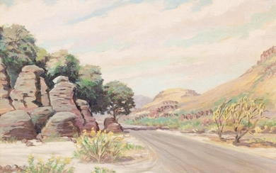 John Bob Payne (1883-1962), "Picnic Rocks...", oil