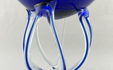Jozefina Krosno Art Glass Octopus Jellyfish Vase