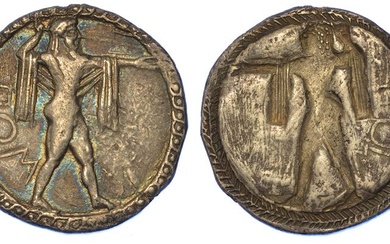 LUCANIA - POSEIDONIA. Nomos, 520-500 a.C.