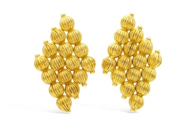 Lalaounis Gold Bubbles Earrings