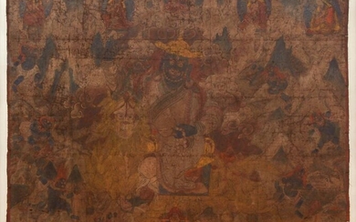 Large Tibetan Thangka Dorje Legpa