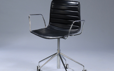 Lievore Altherr Molina. Office chair, model Catifa 46, black leather