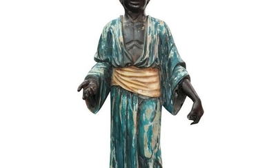 Life Size Wood Carved Blackamoor Statue