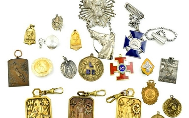 Lot of 20 European Badges and Jettons