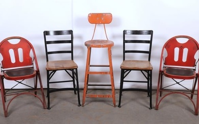Lot of (5) vintage chairs