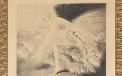 Louis Icart (1888-1950), Fée danseuse 1939 taille de la plaque 47.6x56.2 pointe sèche sur papier...