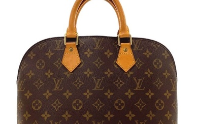 Louis Vuitton Alma Handbag Monogram Canvas LOUIS VUITTON M51130 Women's Brown