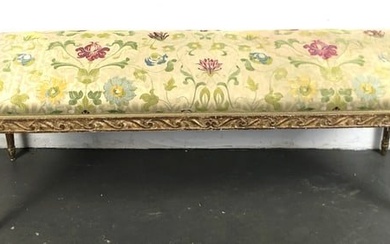 Louis XVI Style Giltwood Bench