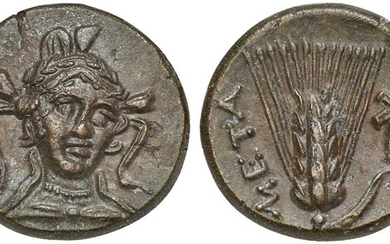 Lucania, Metapontion, Bronze, ca. 300-250 BC AE (g 4,15; mm...