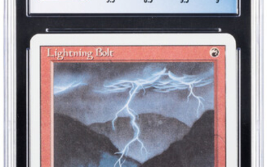 Magic: The Gathering Lightning Bolt Revised Edition CGC Trading...