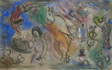 Marc Chagall (1887-1985) Étude pour les "Arlequins"