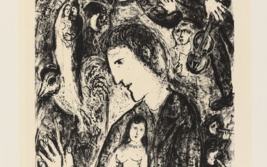 Marc Chagall - Grand Autoportrait Noir (Großes schwarzes Selbstbildnis)