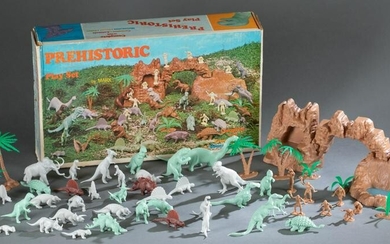 Marx Prehistoric Playset in original box