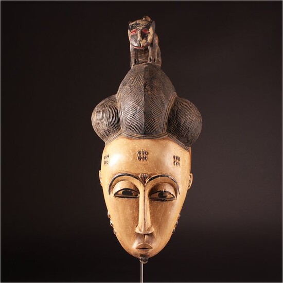 Mask - Wood - Ivory Coast - 48 cm