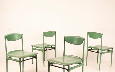 Matteo Grassi - Tito Agnoli - Chair (4) - Leather, Steel