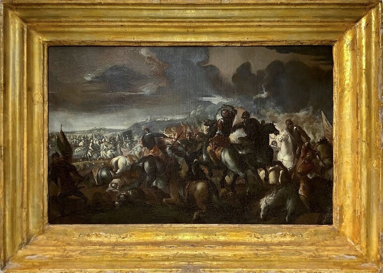 Matteo Stom (Venezia, 1644 - 1702), Battle between Christian and Turkish militias
