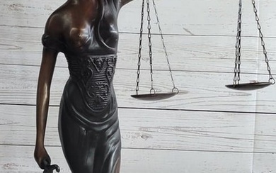 Mayer Lady Justice Bronze Sculpture