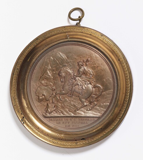 Medaille Bonaparte beim Überschreiten der Alpen am Großen Sankt Bernhard