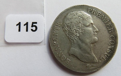 Monnaie - 5 Francs Bonaparte premier consul AN XI A Paris (argent, 25,07 g) TTB+ / TTB