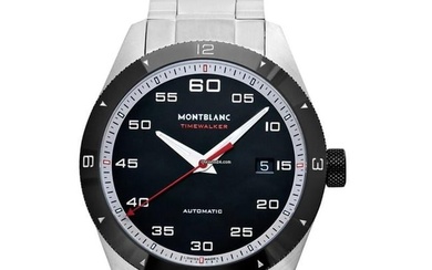 Montblanc Timewalker 116060 - TimeWalker Automatic Black Dial Stainless Steel Men's Watch