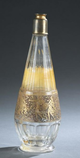 Moser, "Amazonia", glass perfume bottle.
