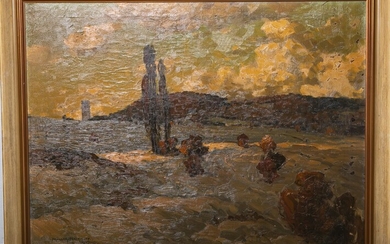 Müller-Trenckhoff, Carl (1873 - 1936), Paysage de lande, huile/nature, env. 68 x 87 cm.