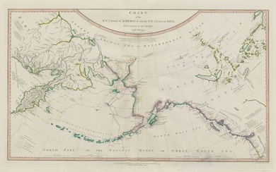 NW Coast of America & NE Coast of Asia… ROBERTS / DELAROCHETTE. Pacific 1794 map