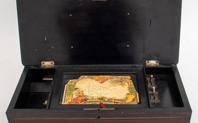 Napoleon III Inlaid Mahogany 8 Airs Music Box