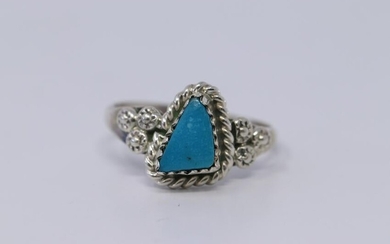 Native American Navajo Turquoise Ring.