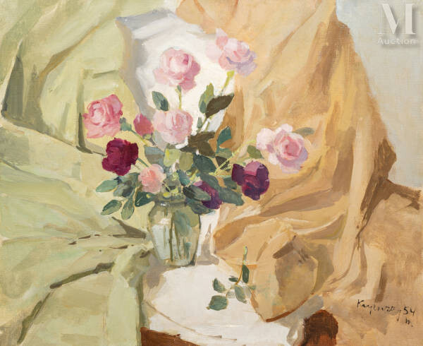 Nicolas KRYCEVSKY (Kharkov 1898 - Paris 1961) Composition au bouquet...
