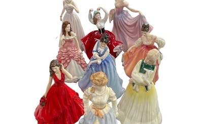 Nine Royal Doulton ladies including Samantha, Lorraine and S...