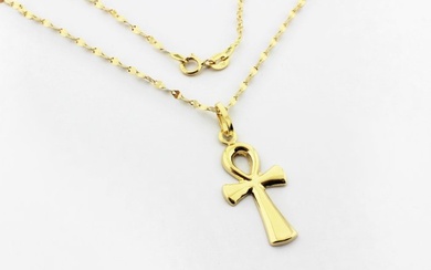 No Reserve Price - 18 kt. Gold, Yellow gold - Necklace, Necklace with pendant, Pendant