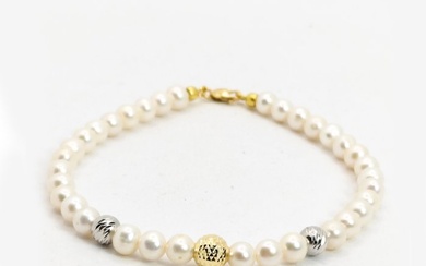 No Reserve Price - NO RESERVE PRICE - Bead bracelet GOLD