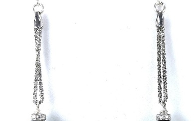 No Reserve Price - Tahiti pearls RD earrings Ø 10x11 mm - Stud earrings Silver Pearl