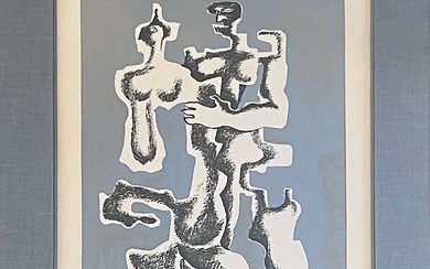 Ossip ZADKINE (1888-1967) Image Furtive Gravure couleurs sur vélin d'Arches. Signé au crayon en bas...