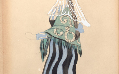 PABLO PICASSO 1881-1973 La Mallorquina (costume design for 'Le Tricorne') 1920