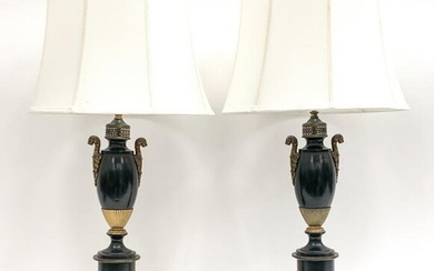 PAIR NEOCLASSICAL EMPIRE STYLE LAMPS