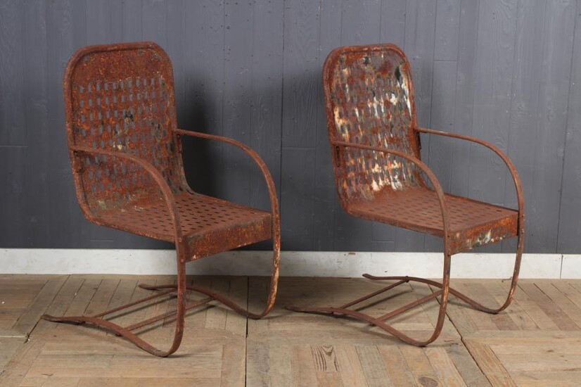 PAIR SPRING CHAIRS
