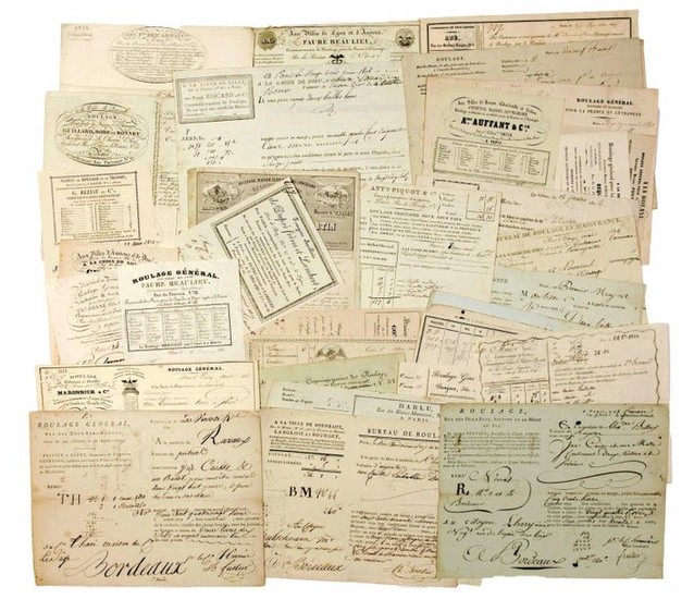 PARIS. Collection of 41 LETTERS OF CARS &...