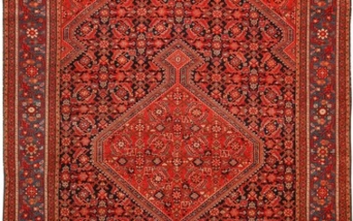 PERSIAN MISHAN MALAYER RUG OF THE FINEST QUALITY, CIRCA DATE: 1920. 6 ft 4 in x 4 ft 4 in (1.93 m x 1.32 m).