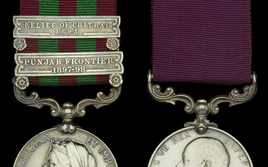Pair: Sergeant H. J. Smith, East Kent Regiment India General Service 1895-1902,...