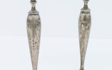 Pair Shreve & Co. Sterling Weighted Candlesticks