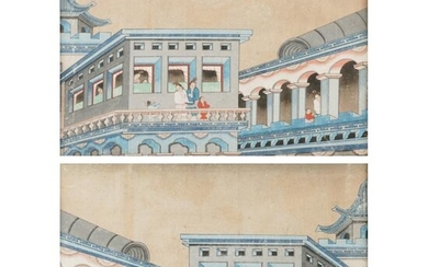 Pair of 19th c. Chinese Gouache Paintings