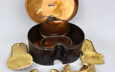 Partial Set of Epaulets in Tole Case